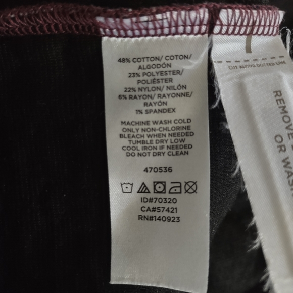 Loft Burgundy+Navy Jacquard Shift Dress In Size 2 - Picture 7 of 7